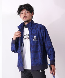 GREED MONSTER（グリードモンスター）の「【GREED MONSTER:グリードモンスター】WHOLE PATTERN TRANSCRIPTION Track Jacket(Men's)/マルチ総柄プリントスポーティトラックジャケット（ゴルフグッズ・メンズ）」