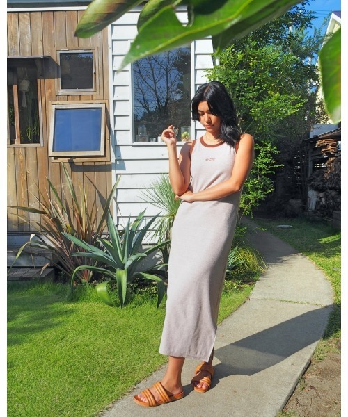 BILLABONG（ビラボン）の「BILLABONG レディース STRIPED LONG ONEPIECE ワンピース 【2024年夏モデル】（ワンピース・レディース・ブルー系その他/ブラック/レッド系その他・MEDIUM/LARGE）」の2枚目の写真