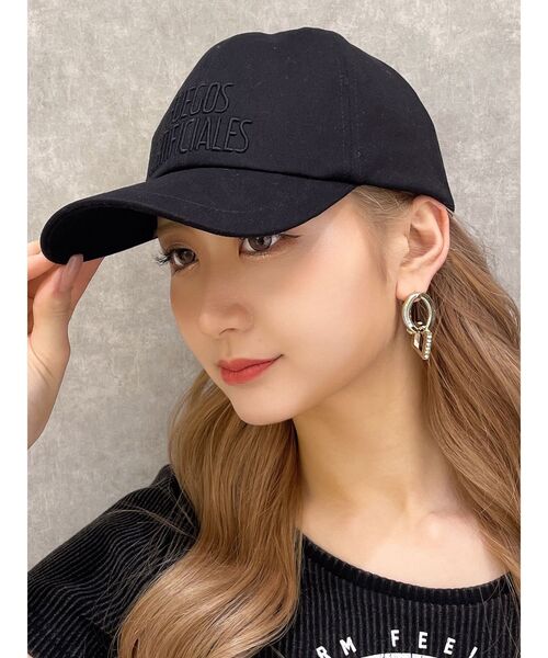 GYDA（ジェイダ）の「FUEGOS ARTIFICIALES ロゴCAP（キャップ・レディース・オフホワイト/ブラック・FREE）」の9枚目の写真