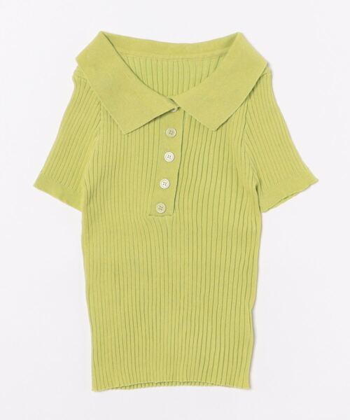 MAISON DE THERESE（メゾン ド テレーズ）の「半袖ポロシャツ（ポロシャツ・レディース・ブラック/グリーン/ホワイト・FREE）」の9枚目の写真