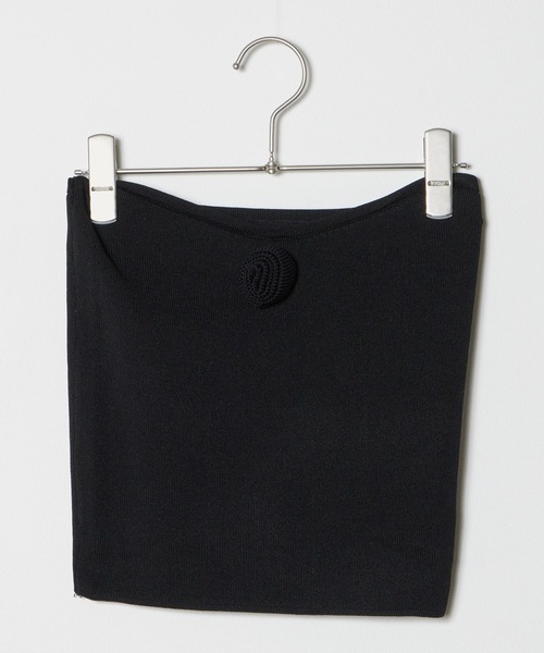 ROOPTOKYO(ループトウキョウ)の「フラワーリブニットビスチェトップス(チューブトップ・レディース・ブラック/グレー/パープル・FREE)」の20枚目の写真