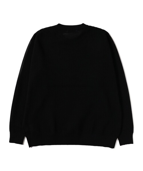 B:MING by BEAMS（ビーミングバイビームス）の「12ゲージ ワッフル クルーネック ニット（ニット/セーター・メンズ・ブラック/ベージュ・SMALL/X-LARGE/MEDIUM/LARGE）」の11枚目の写真