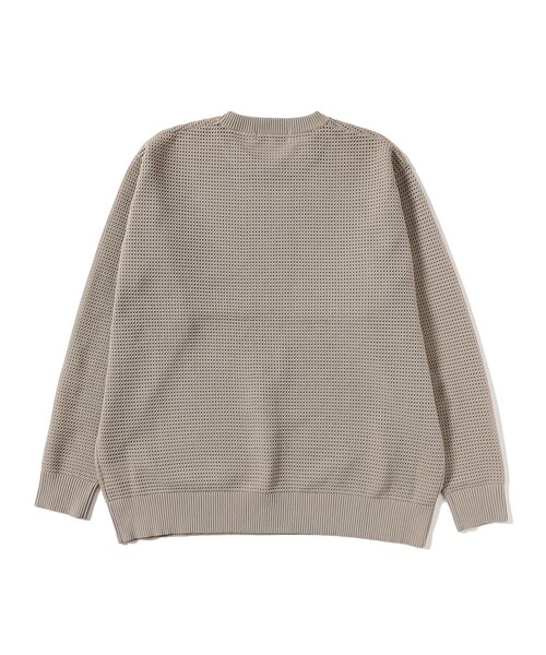 B:MING by BEAMS（ビーミングバイビームス）の「12ゲージ ワッフル クルーネック ニット（ニット/セーター・メンズ・ブラック/ベージュ・SMALL/X-LARGE/MEDIUM/LARGE）」の16枚目の写真