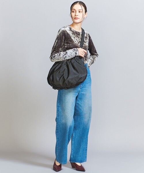 BEAUTY&YOUTH UNITED ARROWS(ビューティーアンドユースユナイテッドアローズ)の「ラウンド タイ ショルダーバッグ(ショルダーバッグ・レディース・ブラック/ライム・FREE)」の18枚目の写真