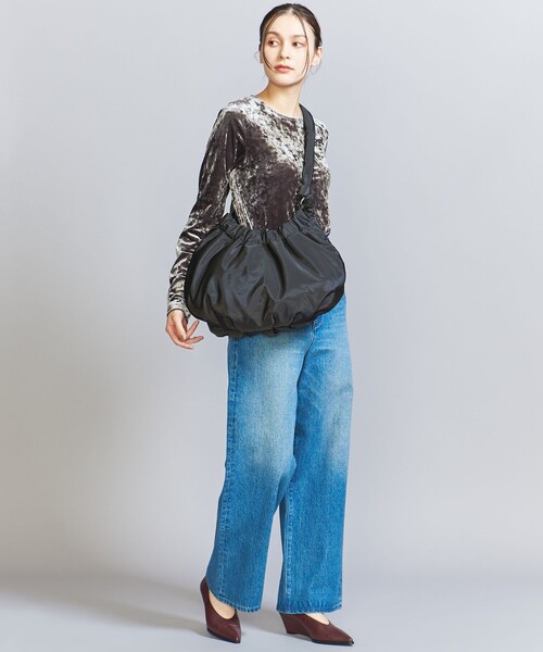 BEAUTY&YOUTH UNITED ARROWS(ビューティーアンドユースユナイテッドアローズ)の「ラウンド タイ ショルダーバッグ(ショルダーバッグ・レディース・ブラック/ライム・FREE)」の17枚目の写真