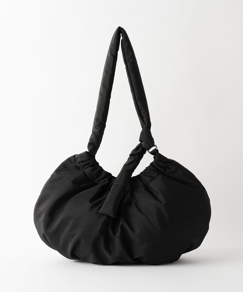 BEAUTY&YOUTH UNITED ARROWS(ビューティーアンドユースユナイテッドアローズ)の「ラウンド タイ ショルダーバッグ(ショルダーバッグ・レディース・ブラック/ライム・FREE)」の4枚目の写真