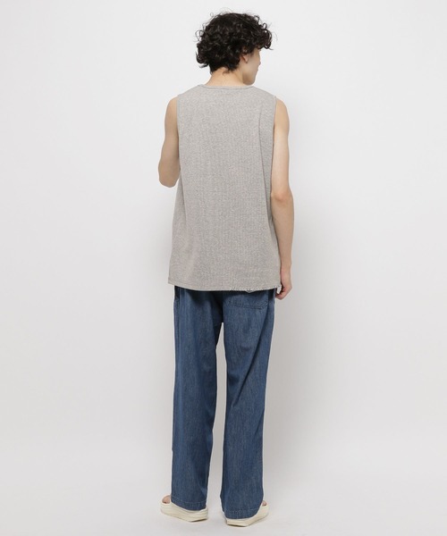 niko and...（ニコアンド）の「カガリステッチテレコタンク（タンクトップ・メンズ・オフホワイト/グレー/ブラック・MEDIUM/LARGE）」の15枚目の写真