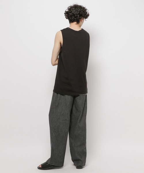 niko and...（ニコアンド）の「カガリステッチテレコタンク（タンクトップ・メンズ・オフホワイト/グレー/ブラック・MEDIUM/LARGE）」の13枚目の写真