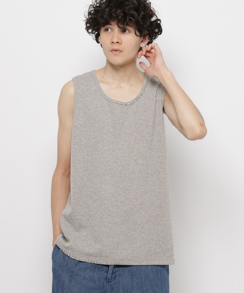 niko and...（ニコアンド）の「カガリステッチテレコタンク（タンクトップ・メンズ・オフホワイト/グレー/ブラック・MEDIUM/LARGE）」の22枚目の写真