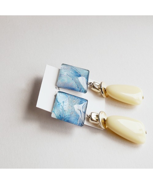 tone(トーン)の「【joesstyle】*Glass Earrings*インクアート×ビーズのイヤリング(MA)(イヤリング・レディース・マルチ・FREE)」の5枚目の写真