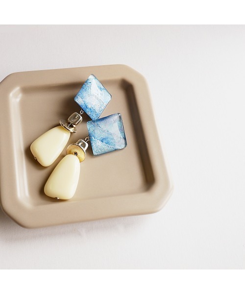 tone(トーン)の「【joesstyle】*Glass Earrings*インクアート×ビーズのイヤリング(MA)(イヤリング・レディース・マルチ・FREE)」の8枚目の写真