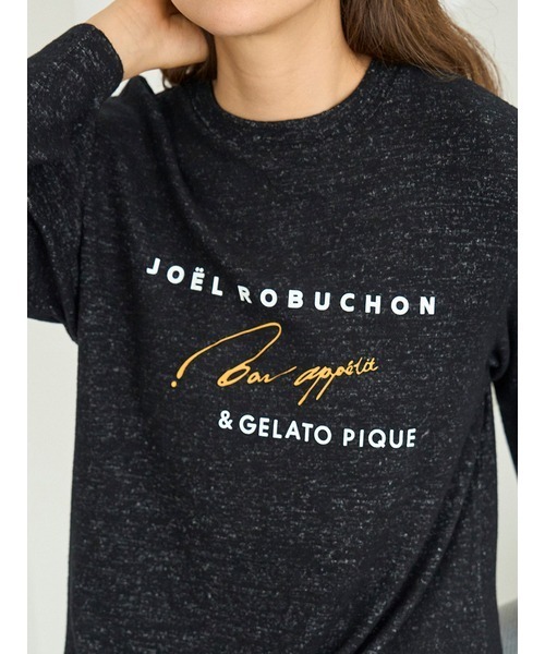 gelato pique(ジェラートピケ)の「【JOEL ROBUCHON】スノーワンポイントワンピース(ルームワンピース・レディース・ブラック・FREE)」の6枚目の写真