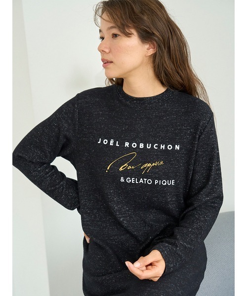 gelato pique(ジェラートピケ)の「【JOEL ROBUCHON】スノーワンポイントワンピース(ルームワンピース・レディース・ブラック・FREE)」の7枚目の写真