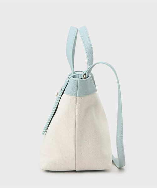 UNTITLED（アンタイトル）の「【２WAY】キャンバスコンビ ポケットトート（トートバッグ・レディース・ブロンズ/グレー系4/ベージュ系その他7/ブルー系9・99）」の6枚目の写真