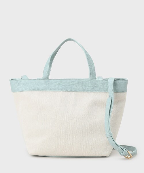 UNTITLED（アンタイトル）の「【２WAY】キャンバスコンビ ポケットトート（トートバッグ・レディース・ブロンズ/グレー系4/ベージュ系その他7/ブルー系9・99）」の7枚目の写真