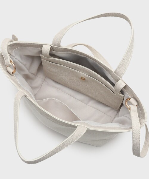 UNTITLED（アンタイトル）の「【２WAY】キャンバスコンビ ポケットトート（トートバッグ・レディース・ブロンズ/グレー系4/ベージュ系その他7/ブルー系9・99）」の13枚目の写真