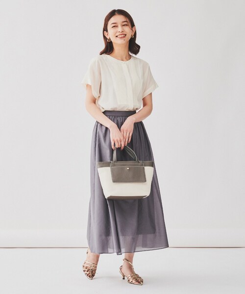 UNTITLED（アンタイトル）の「【２WAY】キャンバスコンビ ポケットトート（トートバッグ・レディース・ブロンズ/グレー系4/ベージュ系その他7/ブルー系9・99）」の19枚目の写真