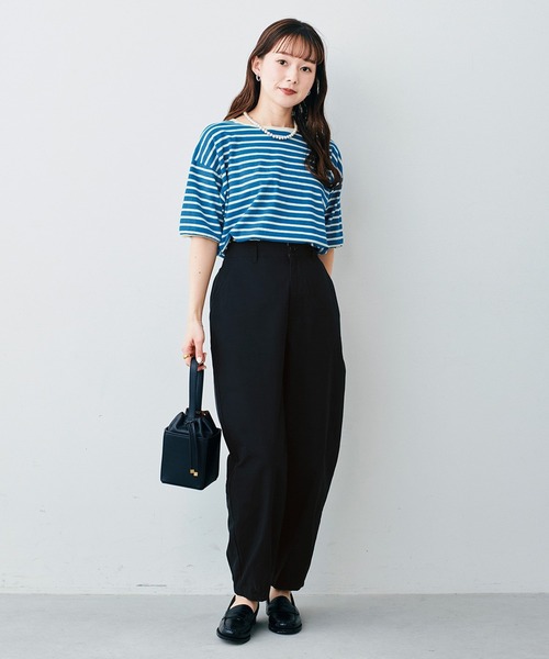サニークラウズ 浜辺のボーダーTシャツ〈レディース〉（Tシャツ