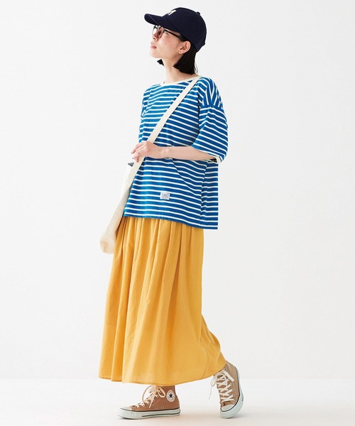 サニークラウズ 浜辺のボーダーTシャツ〈レディース〉（Tシャツ