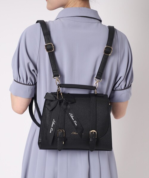 Ober Tashe（オーバータッシェ）の「リボンチャーム付き3WAYサッチェル（バックパック/リュック・レディース・ブラウン系/ホワイト/ブラック・FREE）」の22枚目の写真