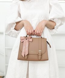 Ober Tashe（オーバータッシェ）の「リボンチャーム付き3WAYサッチェル（バックパック/リュック・ブラウン系）」