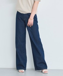 【新色ヴィンテージブルー追加】【5色展開】ワイドストレートデニムパンツ
