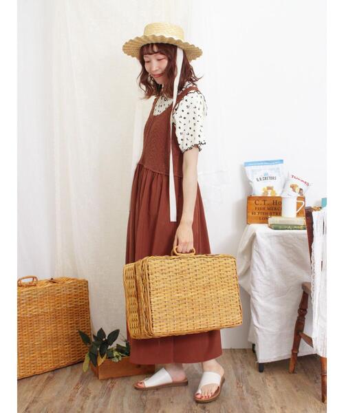 Samansa Mos2（サマンサ モスモス）の「クロシェ編み風切替