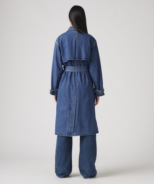 Levi's(リーバイス)の「Levi's/リーバイス ロングトレンチコート ダークインディゴ LET'S GET LOST AGAIN(トレンチコート・レディース・ダークインディゴブルー・M/S/XS)」の21枚目の写真