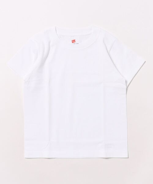 HANES(ヘインズ)の「【HANES/ヘインズ】BEEFY-T KIDSTシャツ H5380 ビーフィー Tシャツ 無地 キッズ ヘビーウェイト(Tシャツ/カットソー・キッズ・ホワイト/ブラック・120cm/140cm/160cm)」の2枚目の写真