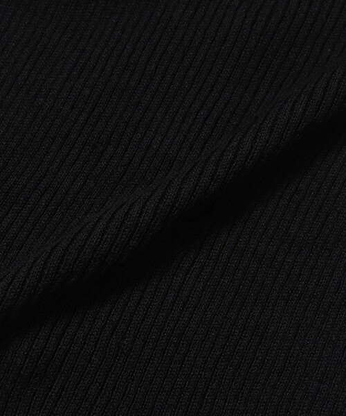 BASERANGE（ベースレンジ）の「Baserange/ベースレンジ DANDE LONG SLEEVE / KNDAL-LI-AU24 / リネン混リブボタンダウンセーター（ニット/セーター・レディース・ブラック/グリーン・SMALL）」の7枚目の写真