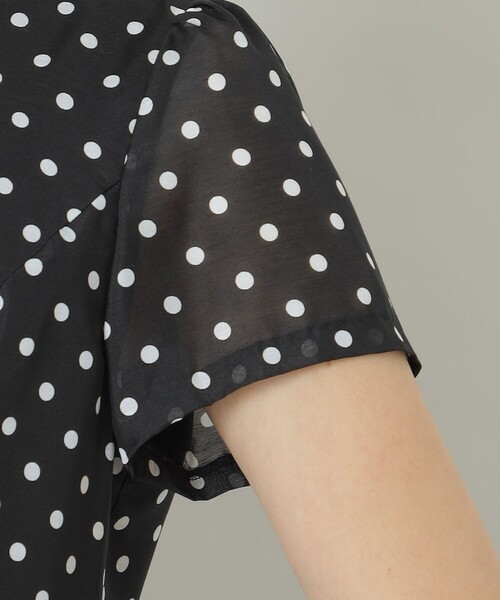 セール】スパンドットプリント ワンピース（ワンピース）｜TO BE CHIC