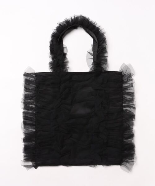 【セール】チュールフリルトートバッグ（トートバッグ）｜mellowneon（メロウネオン）