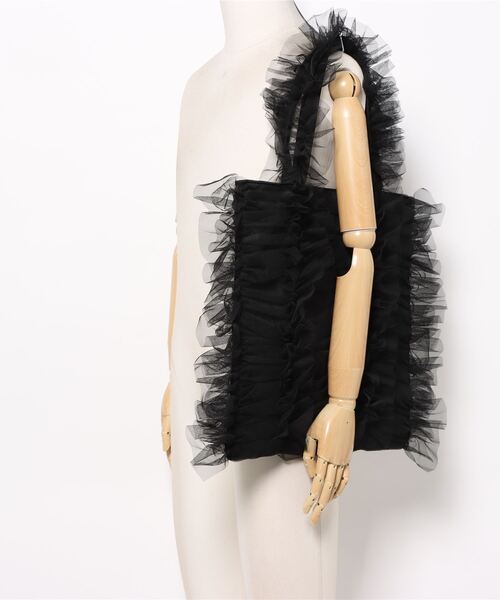 【セール】チュールフリルトートバッグ（トートバッグ）｜mellowneon（メロウネオン）