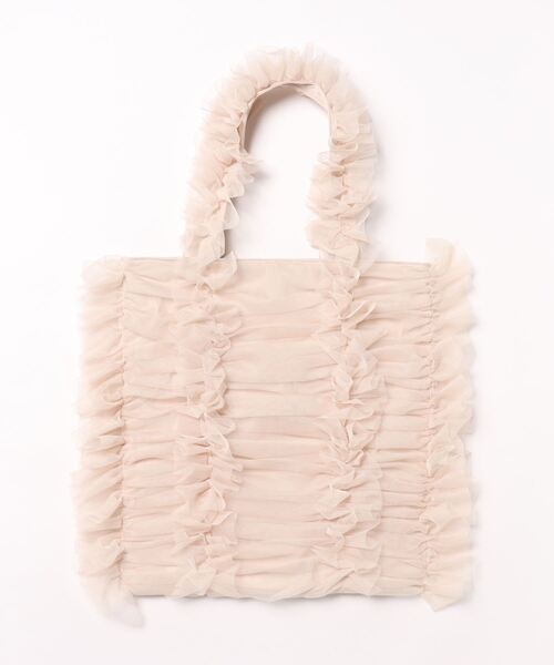 【セール】チュールフリルトートバッグ（トートバッグ）｜mellowneon（メロウネオン）