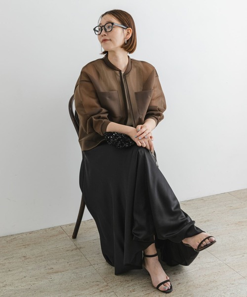 【セール】F by ROSSO シアーシャツブルゾン（ブルゾン）｜F by ROSSO（エフバイロッソ）