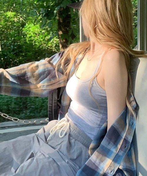 B.I.D.(ビーアイディー)の「《ブルーオンブレチェックシャツ(MA)(シャツ/ブラウス・レディース・ブルー・FREE)」の7枚目の写真