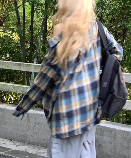 B.I.D.(ビーアイディー)の「《ブルーオンブレチェックシャツ(MA)(シャツ/ブラウス・レディース・ブルー・FREE)」の12枚目の写真