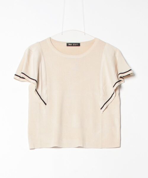 FREE STYLISTS(フリー スタイリスト)の「配色ラインサマーニットトップス(Tシャツ/カットソー・レディース・ベージュ/オフホワイト/ブルーグレー・FREE)」の14枚目の写真