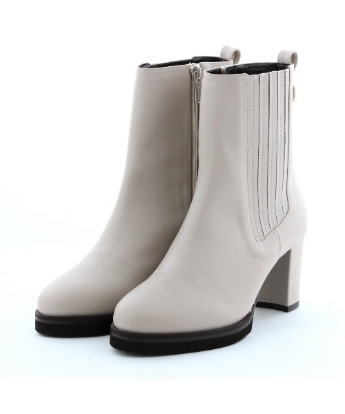 卑弥呼（ヒミコ）の「【Made in Japan】【撥水】サイドゴアストームブーツ/641402（ブーツ・レディース・ブラック/アイボリー・22.5cm/23.0cm/25.0cm/22.0cm/24.5cm/23.5cm/24.0cm）」の5枚目の写真