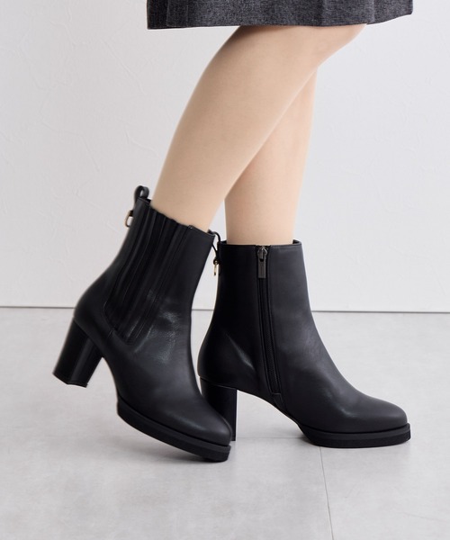 卑弥呼（ヒミコ）の「【Made in Japan】【撥水】サイドゴアストームブーツ/641402（ブーツ・レディース・ブラック/アイボリー・22.5cm/23.0cm/25.0cm/22.0cm/24.5cm/23.5cm/24.0cm）」の14枚目の写真