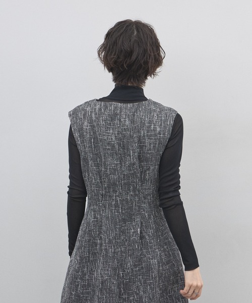 &. NOSTALGIA（アンドドットノスタルジア）の「【ZOZO限定】ウエストタックツイードワンピース（ワンピース・レディース・グレー/ブラック・M）」の13枚目の写真