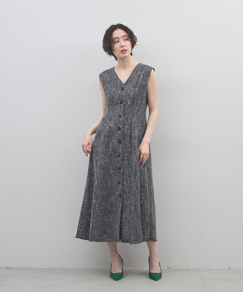 &. NOSTALGIA（アンドドットノスタルジア）の「【ZOZO限定】ウエストタックツイードワンピース（ワンピース・レディース・グレー/ブラック・M）」の15枚目の写真