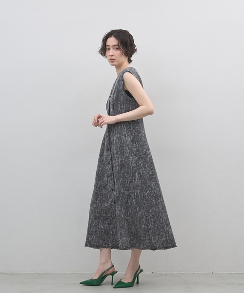 &. NOSTALGIA（アンドドットノスタルジア）の「【ZOZO限定】ウエストタックツイードワンピース（ワンピース・レディース・グレー/ブラック・M）」の16枚目の写真