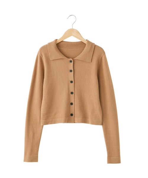 ポロカーディガン（ニット/セーター）｜CHAN ME（チャンミ）の