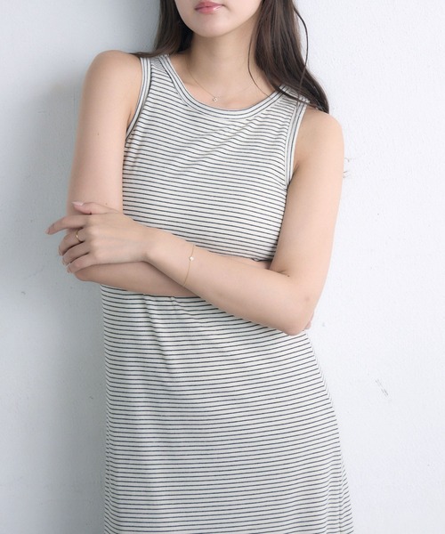 RETRO GIRL（レトロガール）の「カップ付ノースリOP（ワンピース・レディース・ブラック/ライトグレー/ホワイト系その他・FREE）」の20枚目の写真