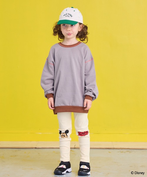 LSP WOW（エルエスピーワオ）の「【LSP WOW!】両面マイニチトレーナー（スウェット・キッズ・チャコール/オレンジ/マスタード/ベージュ/ラベンダー/ネイビー/グリーン/ピンク/ブラウン/レッド/ライトブルー/ブラック/カーキ/オフホワイト/グレー・80/90/100/110/120/130）」の16枚目の写真