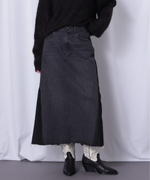 ドッキングデニムスカート