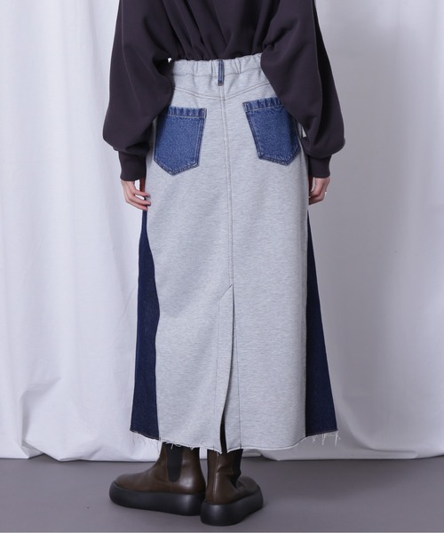 ROSE BUD（ローズバッド）の「ドッキングデニムスカート（デニムスカート・レディース・ブルー/ブラック・FREE）」の19枚目の写真