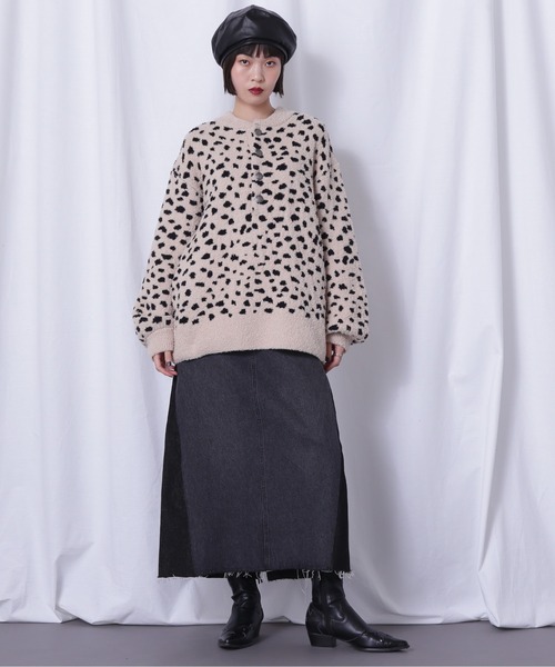 ROSE BUD（ローズバッド）の「ドッキングデニムスカート（デニムスカート・レディース・ブルー/ブラック・FREE）」の8枚目の写真