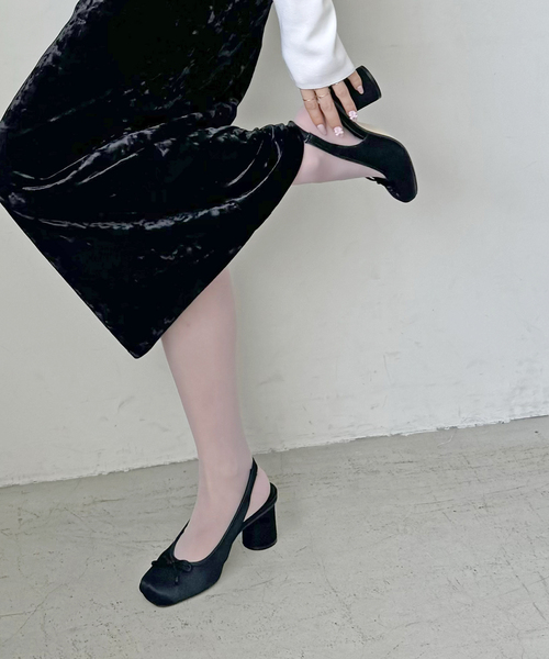 Le decore / 6cm square ballerinaパンプス LE TALON（ルタロン）の「《WEB限定》Le decore / ルデコレ6cm